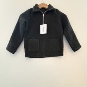 Wolf and Rita, Wool Jacket, Embroidered Gold Glasses on Back, NWT, Kids Size 6